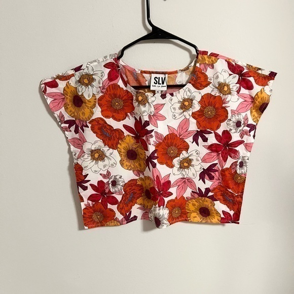 Sur La Vague Tops - NWT Tuckernuck  Sur La Vague Poppy crop Top cotton size S